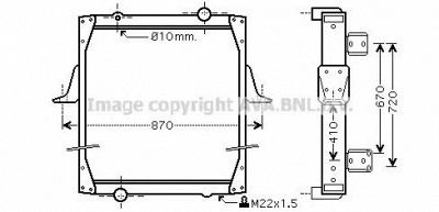 AVA QUALITY COOLING re2010 -  Радиатор, охлаждение двигателя